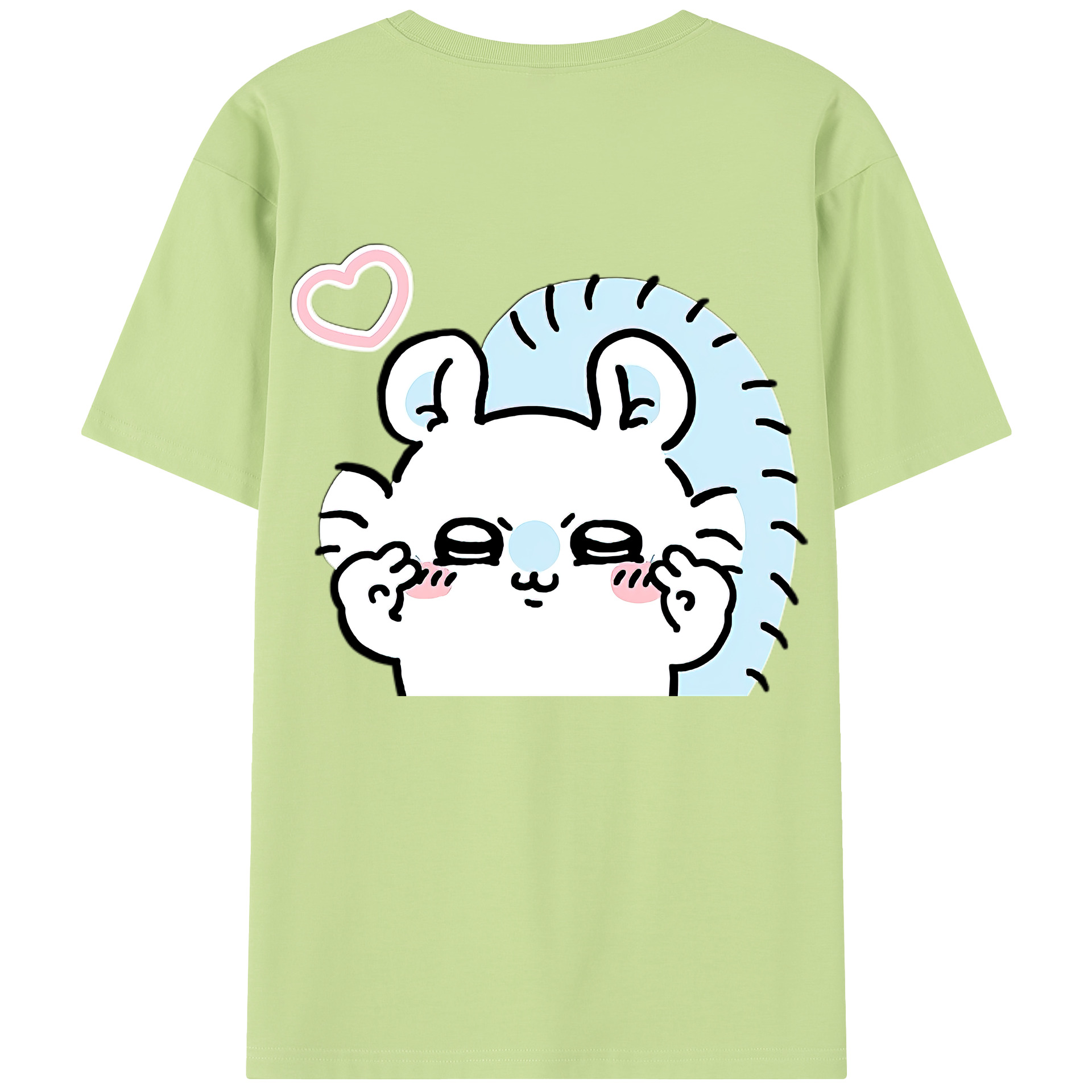 （画像用） ちいかわ モモンガ Chii-kawa Momonga 綿100％半袖Tシャツ（背面プリント）